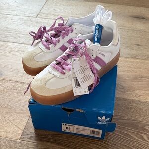 adidas Samba Classic Sneakers - Cream Pink Gum